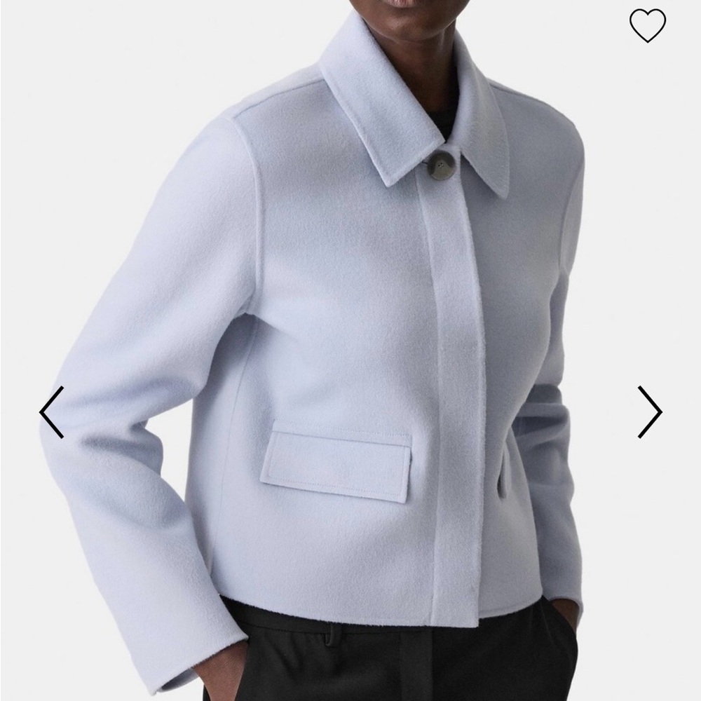 Theory Clean Flap Light Blue/Gray Dawn Blazer Jacket